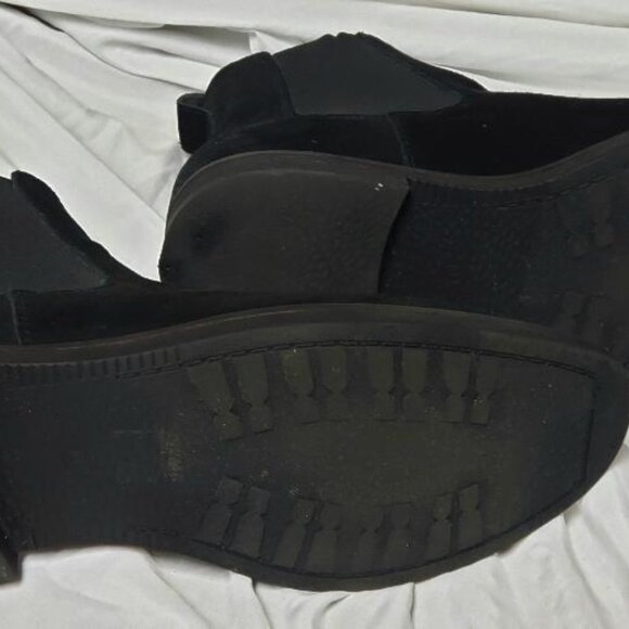 MENS ENZO CHELSEA BLACK SUEDE BOOTS SIZE 10 main image 4